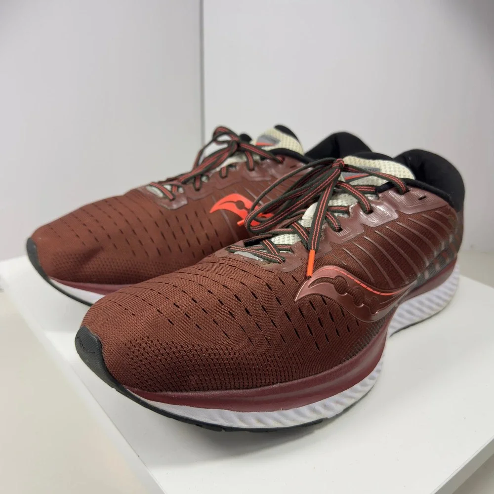 Saucony Guide 13 Men's Size 14 Red Burgundy Cushion Running Shoes S20548-50